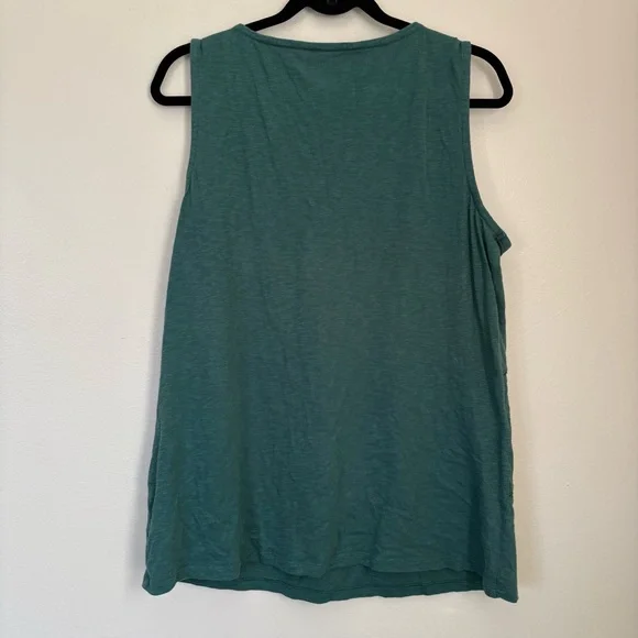 Talbots Green Cotton Tank Size X - Picture 6 of 7